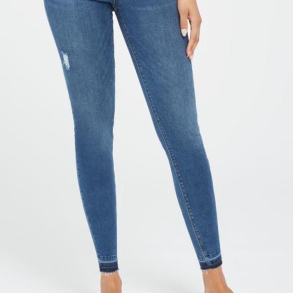 Spanx Distressed Denim Jeggings - Picture 3 of 3